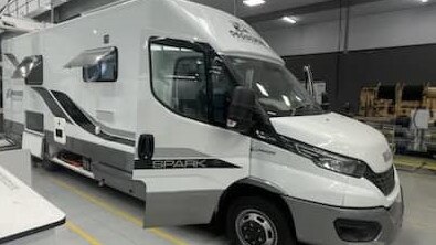 The motor home that Annette and Glenn Jarman finally received after paying extra.