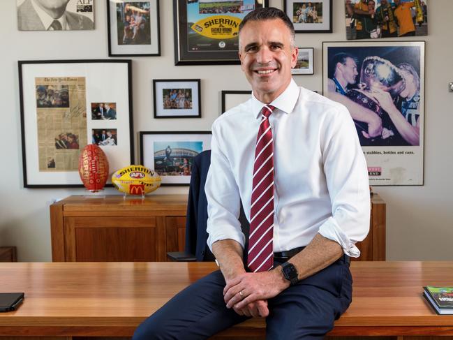 South Australian Premier Peter Malinauskas in his office, Adelaide. Picture Matt Turner.