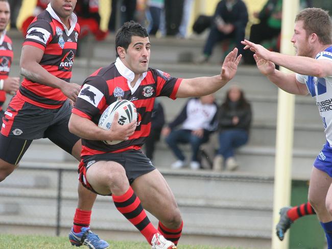 George Ndaira played with the Bears in 2008. Picture: Steve Little.