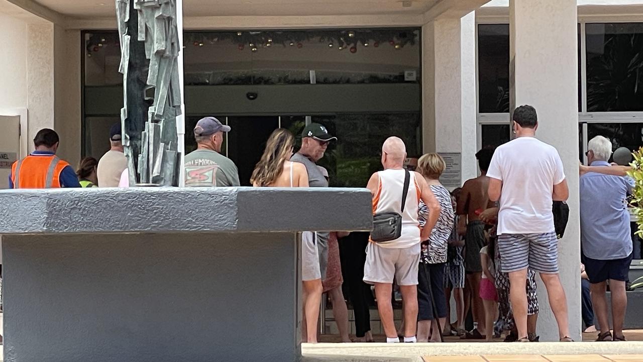 Occupants of the building were forced to evacuate from the smoke. Picture: Charlton Hart.