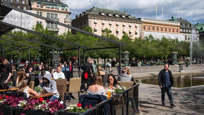 Sweden took a ‘light-touch’ approach to the pandemic. Picture: AFP