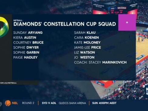 Diamonds announce Constellation Cup squad