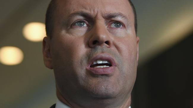 Treasurer Josh Frydenberg yesterday. Picture: AAP