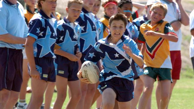 Tedesco in 2004, playing for the NSW under-12 team in the School State Australian Touch Tournament. Picture: Steve Holland