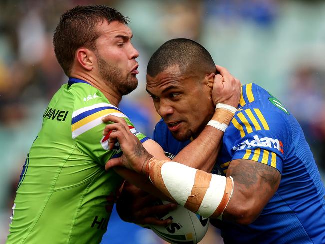 Manu Ma'u could benefit from playing outside new Eels recruit Kieran Foran. Picture: Gregg Porteous