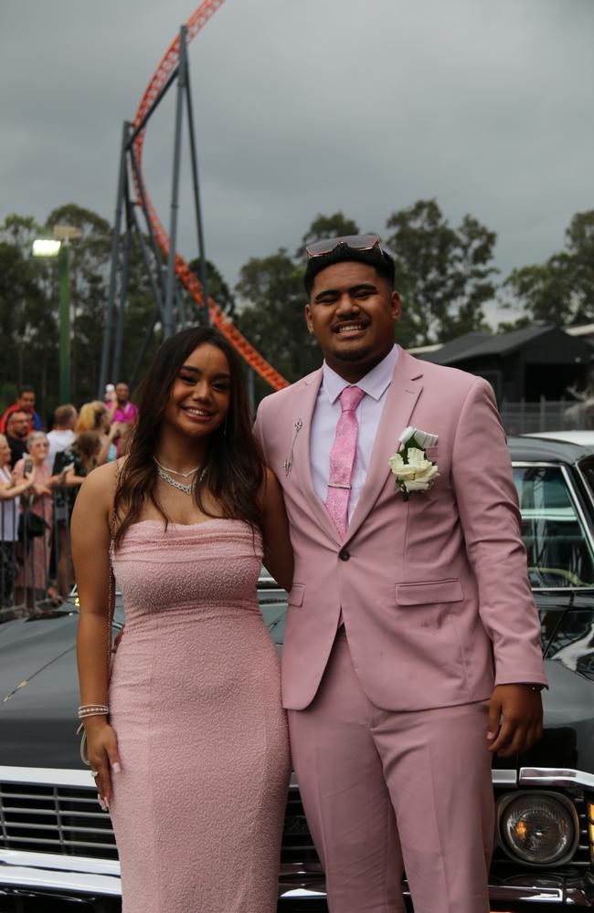 Mabel Park State High School formal at Dreamworld on November 11, 2024. Picture: Tori Little/Mabel Park State High School