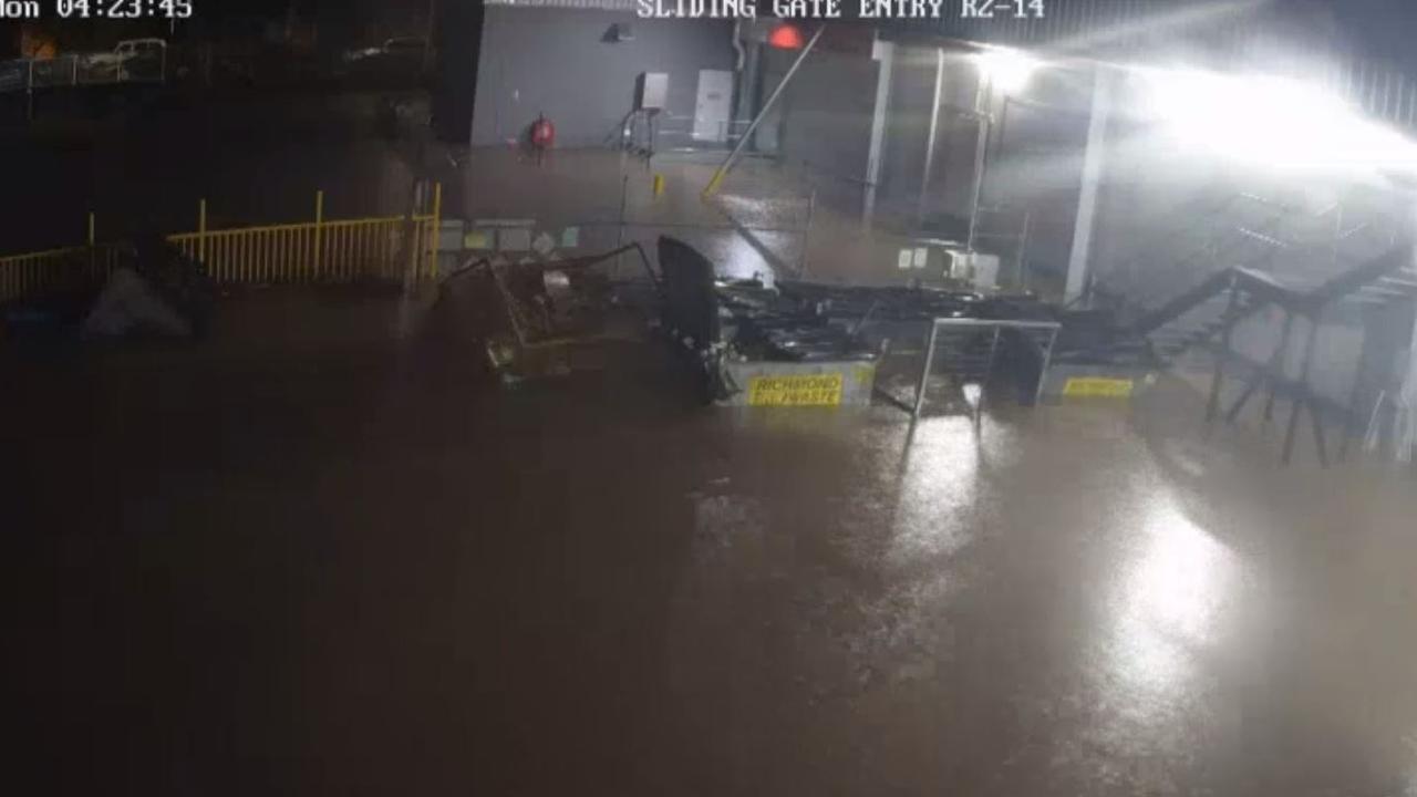 Exterior of Norco ice cream factory during the 2022 Lismore floods. Picture: Supplied