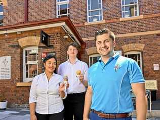 Tia Leong, Cooper Stevenson and Danny Ungermann. Picture: Cordell Richardson