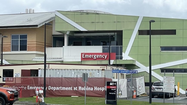 Robina Hospital the day of the alleged incident. Picture: Charlton Hart