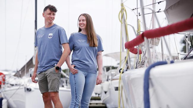 Siblings Maddie and Alex Lyons are competing in the Sydney to Hobart on separate boats. Pic: Sam Ruttyn