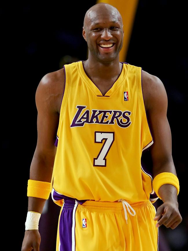 Lamar Odom was a unique talent during his playing days with the Los Angeles Lakers. Picture: Getty Images