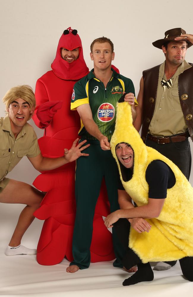 Sport Confidential: Australia cricket captain Michael Clarke and teammates  don fancy dress to launch $22000 fan competition