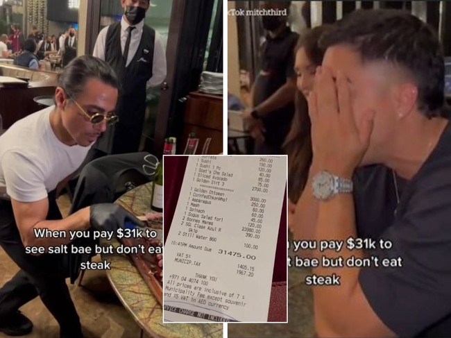 Salt Bae diner shares staggering $12K bill