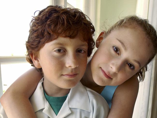 Child actor Daryl Sabara (l) with Alexa Vega (r) in 2002. Picture:  Supplied