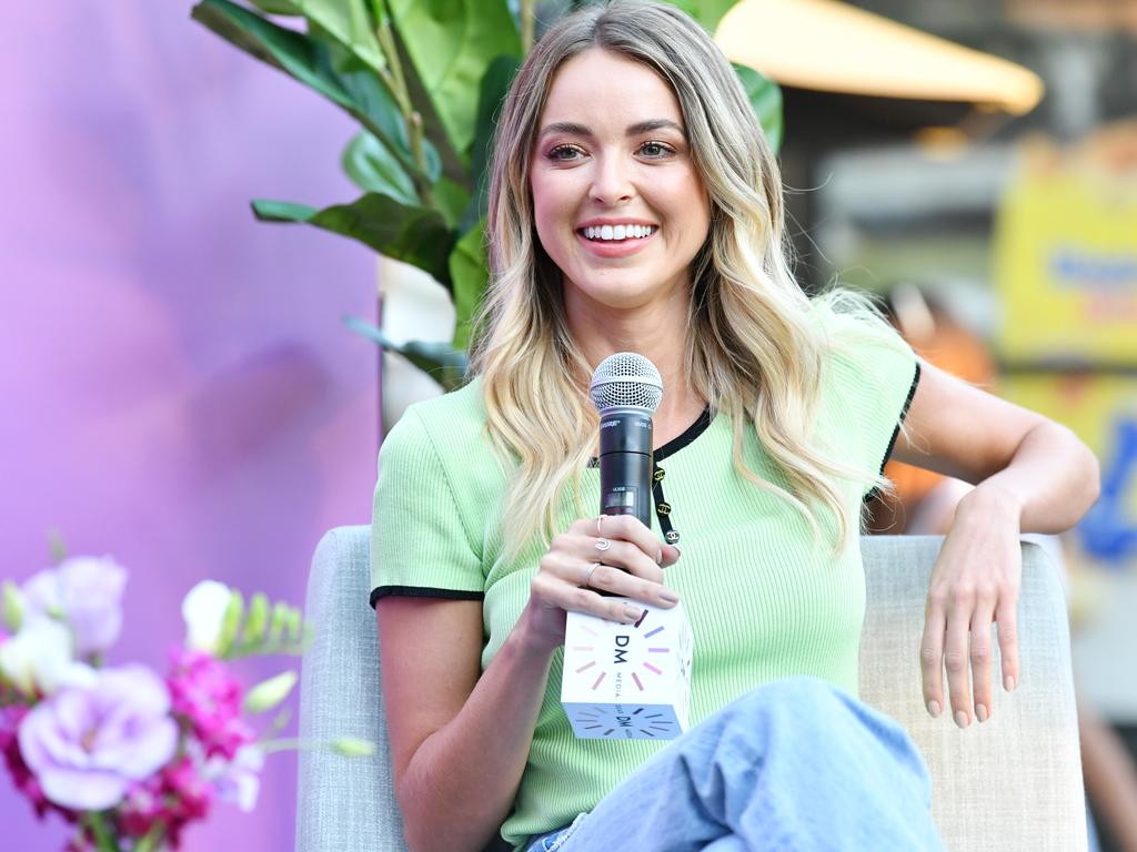 Kaitlynn Carter attends a live podcast taping at The Park in LA after the Miley drama. Picture: Amy Sussman/Getty Images