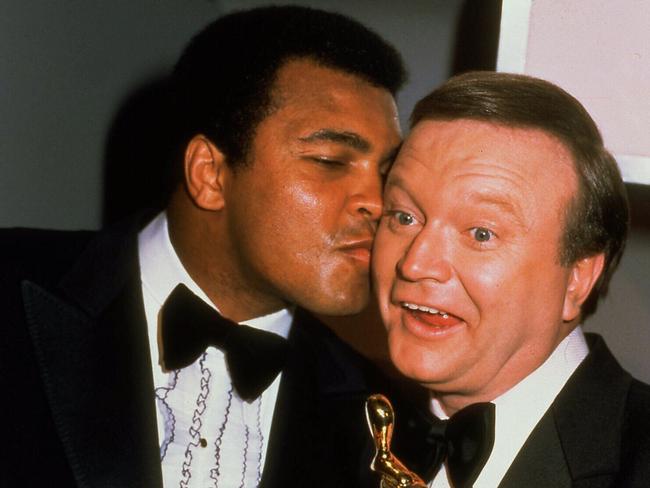 Muhammad Ali and Bert Newton made up after an awkward moment on stage at the TV Week Logie Awards in 1979.