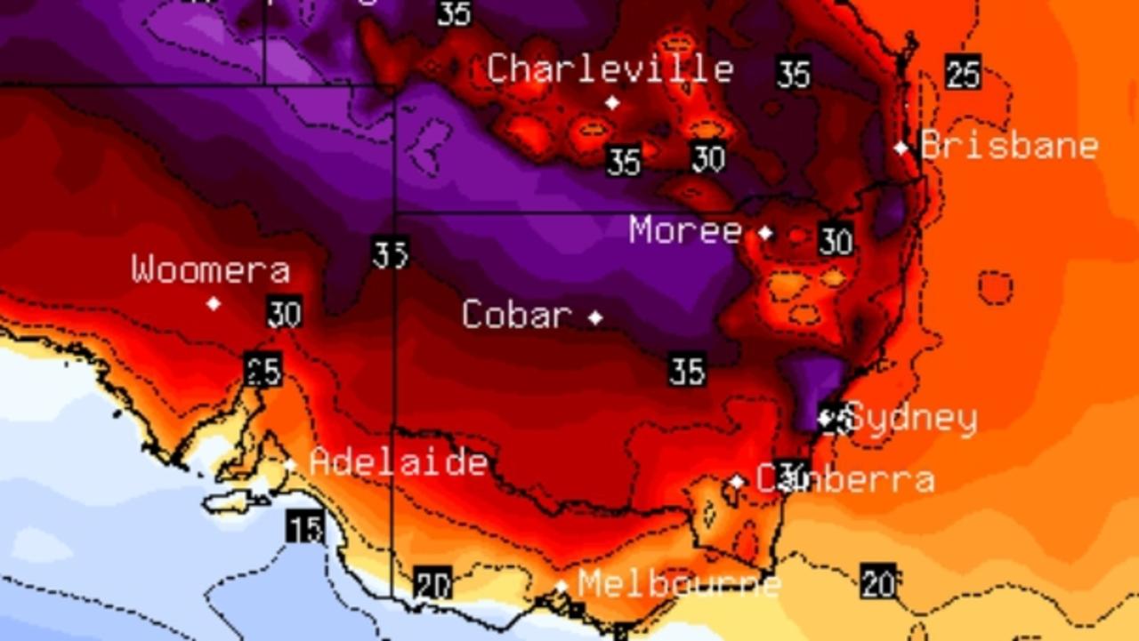 Urgent warnings were issued about energy use in NSW on Thursday as mercury spiked to 40C Picture: Supplied via NCA NewsWire