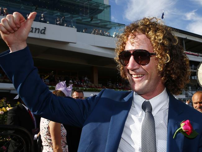 2015 Crown Oaks Day at Flemington Racecourse, Trainer Ciaron Maher after the win by Jameka. Melbourne. 5th November 2015. Picture: Colleen Petch. OaksRaces15