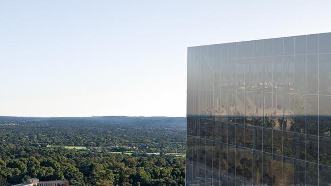 Detractors say the design is an unappealing glass box set in one of the city’s most historically rich precincts. Picture: Supplied by Freemasons SA/NT