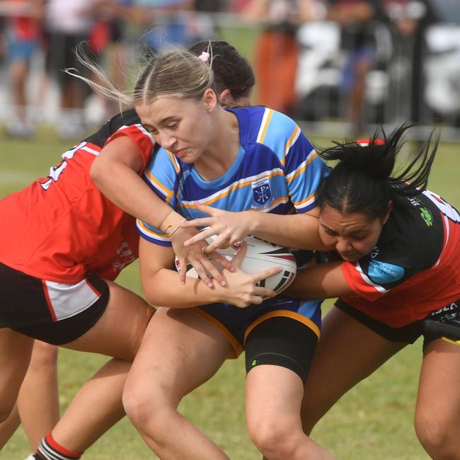 Women's game between Kirwan High and St Margaret Mary's College at Kirwan High. Picture: Evan Morgan