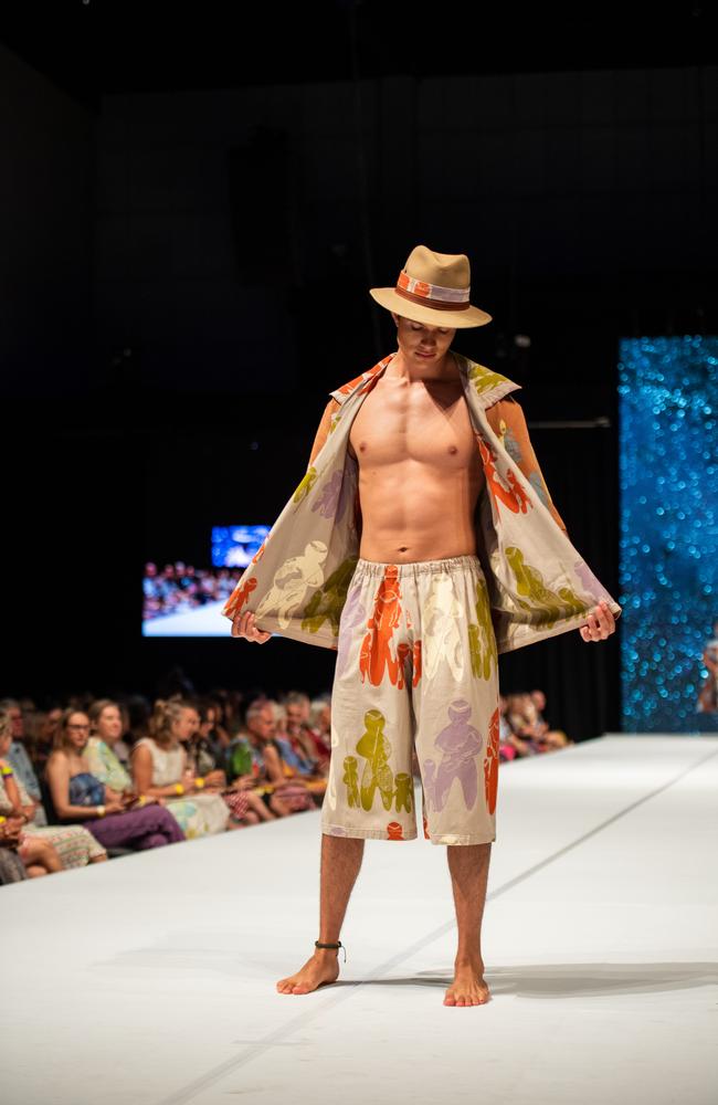 2024 Country to Couture at the Darwin Convention Centre showcases hand-designed First Nations fashion. Picture: Pema Tamang Pakhrin