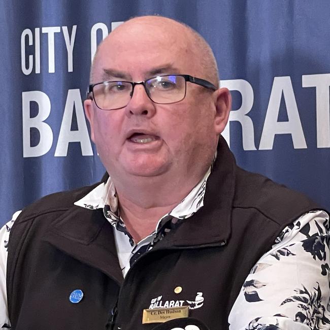 Ballarat mayor Des Hudson.