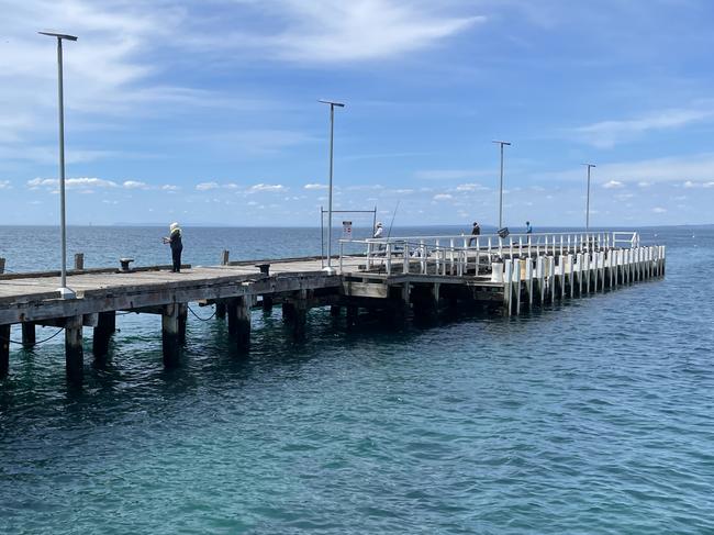 Portsea Pier: The closed section of the pier was still being used by anglers on December 2, 2024 Picture: Lucy Callander