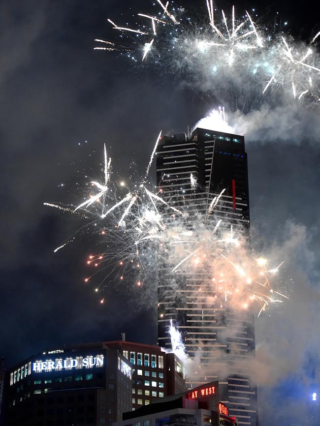 Fireworks over Southbank. Picture: Jay Town