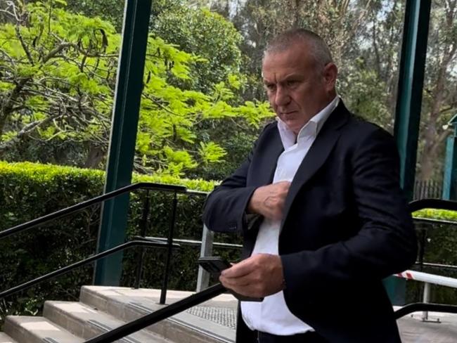 TV Producer Darren Anderson exiting Byron Bay Courthouse after being convicted for drink driving. Picture: Savannah Pocock