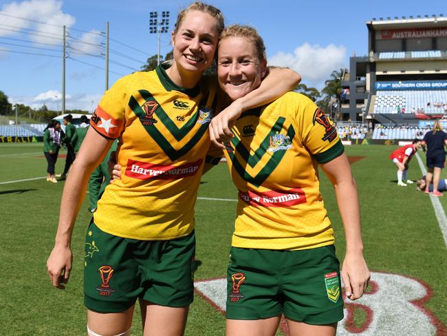 It was a quick rise to the top for Quinn to play alongside Apps in the green and gold. Pic: NRL Photos/Gregg Porteous