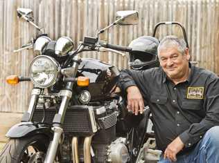 Motorcycle enthusiast Mick Jackson has designed methods for providing the thrill of motorcycling to people with special needs. Wednesday, 11th Jul, 2018. Picture: Nev Madsen