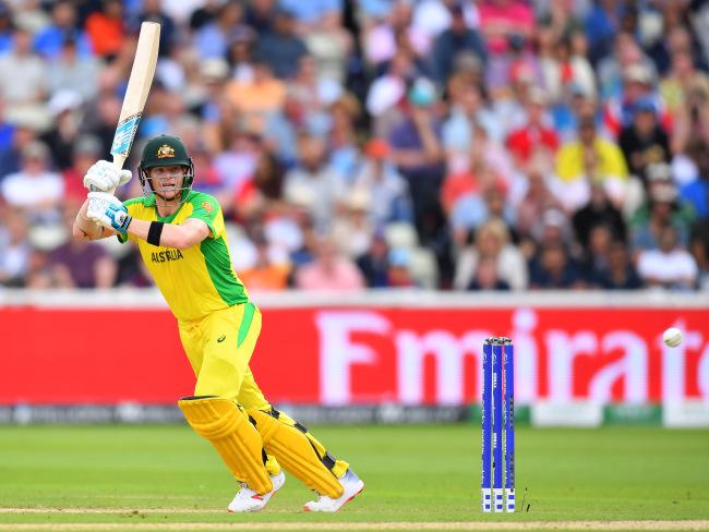 Steve Smith played a lone hand for Australia. Picture: Getty