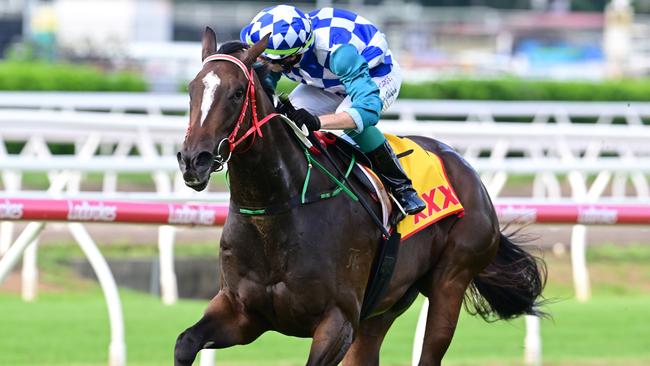 Exotique Miss is on a Queensland Oaks path. Picture: Grant Peters — Trackside Photography.