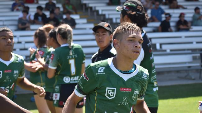 Cyril Connell Challenge game between the Ipswich Jets and Sunshine Coast Falcons. Saturday March 18, 2023. Picture, Nick Tucker.