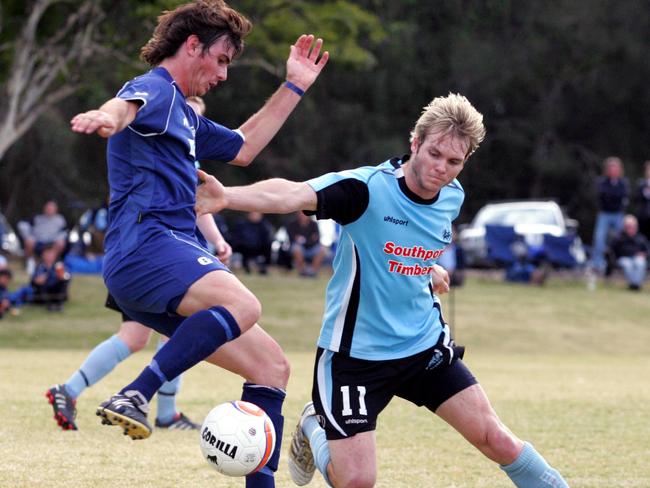 Morgan Zeeno (right) in action for Palm Beach in 2010.