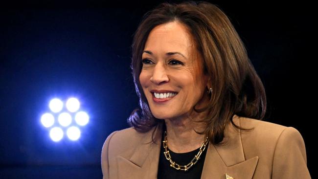 Kamala Harris at a Town Hall event at the University of Nevada in Las Vegas. Picture; AFP.