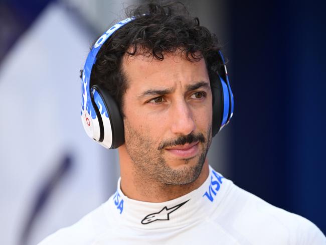 MONTE-CARLO, MONACO - MAY 26: Daniel Ricciardo of Australia driving the (3) Visa Cash App RB VCARB 01 looks on on the grid prior to the F1 Grand Prix of Monaco at Circuit de Monaco on May 26, 2024 in Monte-Carlo, Monaco. (Photo by Rudy Carezzevoli/Getty Images)