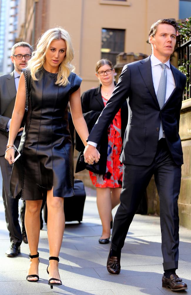 Jacenko stood by her man throughout his appearances in the Supreme Court. Picture: John Grainger