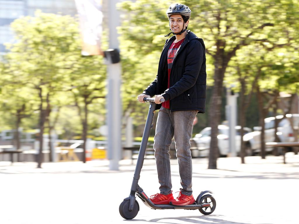 TfNSW is considering safety rules for the use of e-scooters. Picture: Tim Hunter