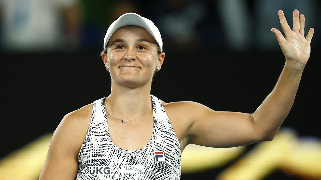 Ash Barty has waved goodbye. (Photo by Daniel Pockett/Getty Images)