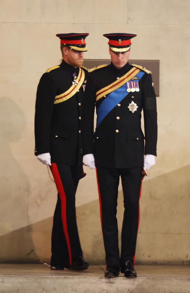 Harry and William in a display of public unity. (Photo by Ian Vogler-WPA Pool/Getty Images)