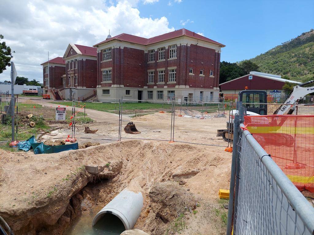The former Townsville West school building will be incorporated into the construction of the Weststate Private Hospital. Picture: Leighton Smith