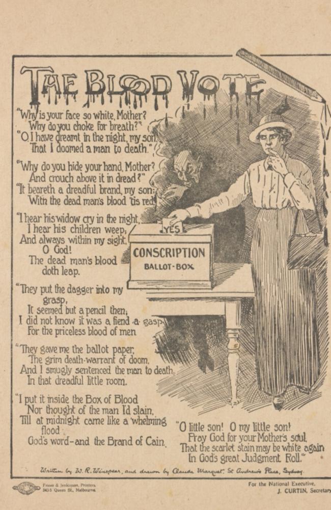 One of the anti-conscription campaigns