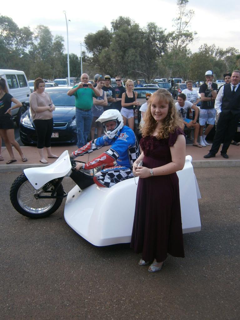 Katelyn Dunn at the 2012 Centralian Senior College formal at the Alice Springs Convention Centre. Picture: NT NEWS