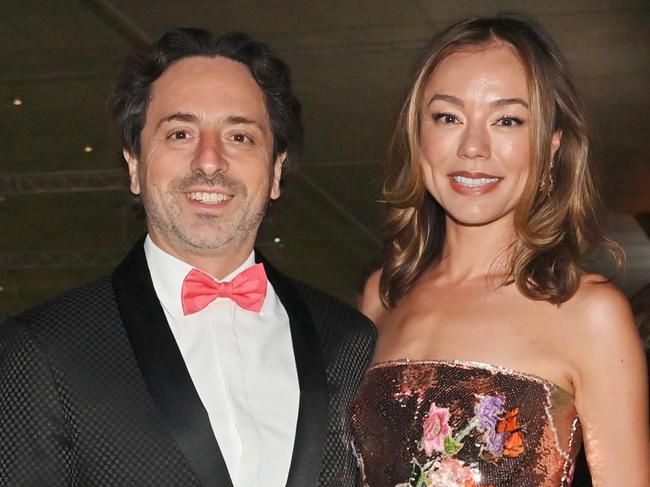 LOS ANGELES, CALIFORNIA - SEPTEMBER 25: (L-R) Sergey Brin and Nicole Shanahan attend the Academy Museum of Motion Pictures: Opening Gala honoring Haile Gerima and Sophia Loren, and Museum Campaign Leadership Bob Iger, Annette Bening, and Tom Hanks; Gala Co-Chairs Jason Blum, Ava DuVernay, and Ryan Murphy on September 25, 2021 in Los Angeles, California. (Photo by Stefanie Keenan/Getty Images for Academy Museum of Motion Pictures )