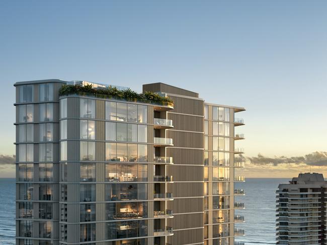 Drew Group has just launched its penthouse collection in its 'Lagoon' residential development in Main Beach. Image supplied.