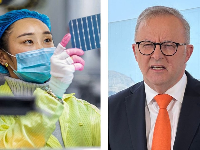 China solar panels and Anthony Albanese