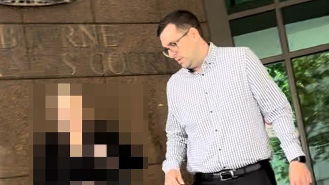 Steven Pullen, 38, of Ferntree Gully charged at Melbourne Magistrates' Court with sexual offences. Picture: Isabella O'Brien.