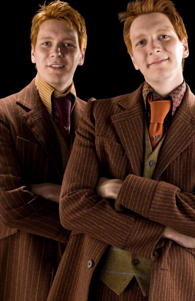 James and Oliver Phelps who played the Weasley twins in Harry Potter