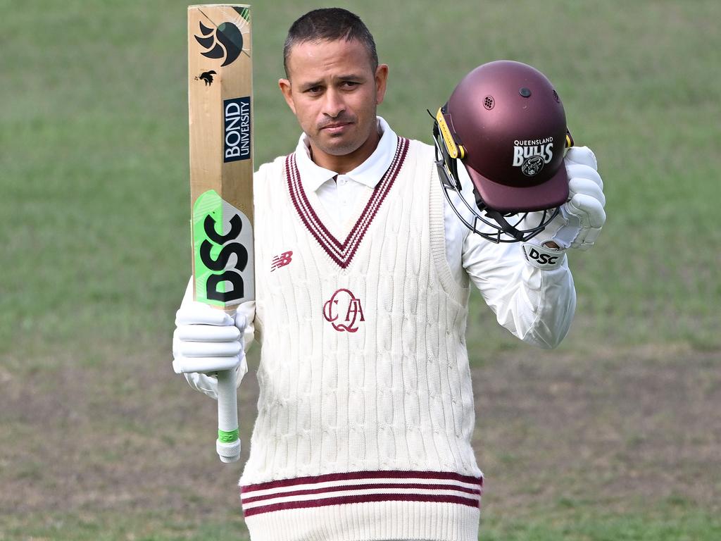 Khawaja’s relationship with Queensland Cricket is in turmoil. Picture: Steve Bell/Getty Images